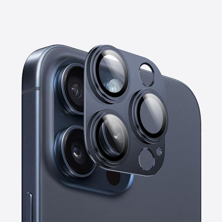 For iPhone 15 Pro Max Kalebol Precise Alignment Stepped Eagle Eye Metal Lens Film