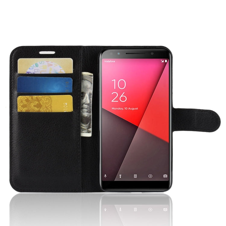 Litchi Texture Horizontal Flip Leather Case for Vodafone Smart N9 / VFD 720 , with Wallet & Holder & Card Slots
