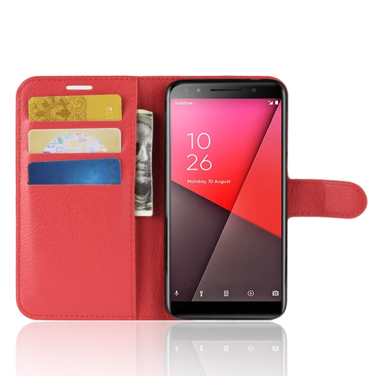 Litchi Texture Horizontal Flip Leather Case for Vodafone Smart N9 / VFD 720 , with Wallet & Holder & Card Slots