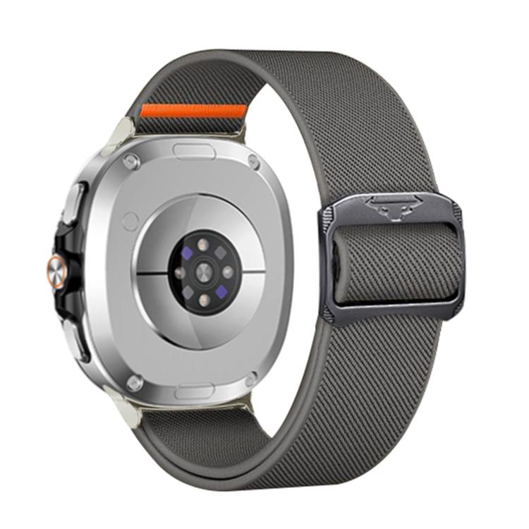 For Samsung Galaxy Watch8 / Watch8 Classic Bull Bead Buckle Elastic Nylon Watch Band
