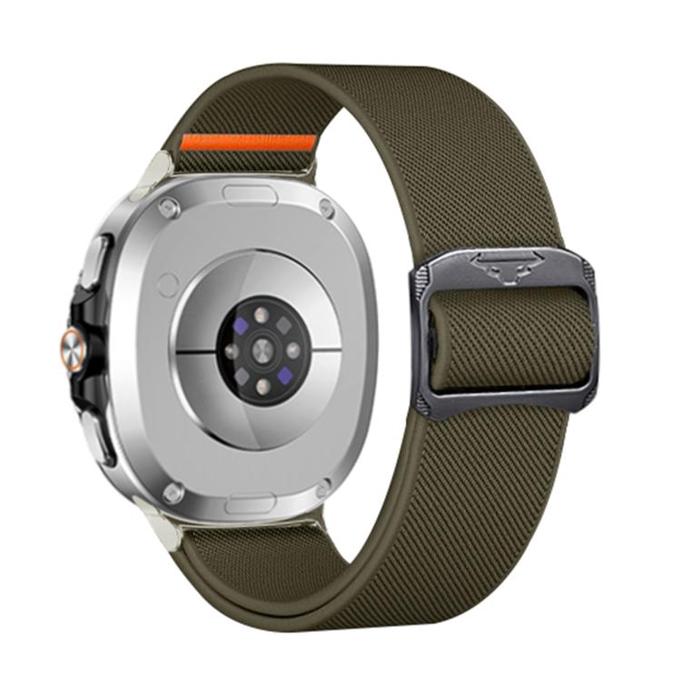 For Samsung Galaxy Watch8 / Watch8 Classic Bull Bead Buckle Elastic Nylon Watch Band