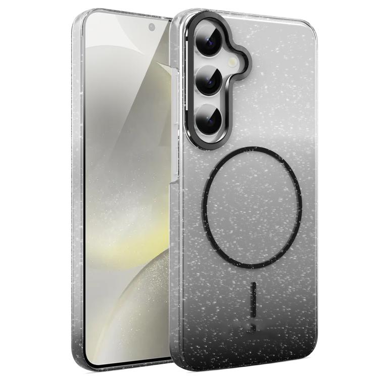 For Samsung Galaxy S24 5G Gold Diamond Glitter Gradient MagSafe Shockproof Phone Case