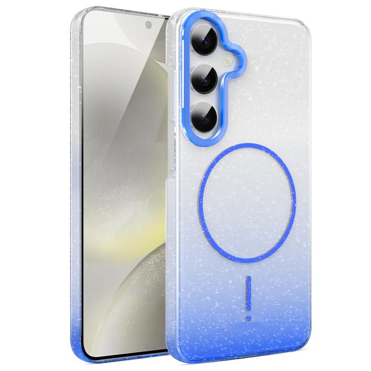 For Samsung Galaxy S24 5G Gold Diamond Glitter Gradient MagSafe Shockproof Phone Case