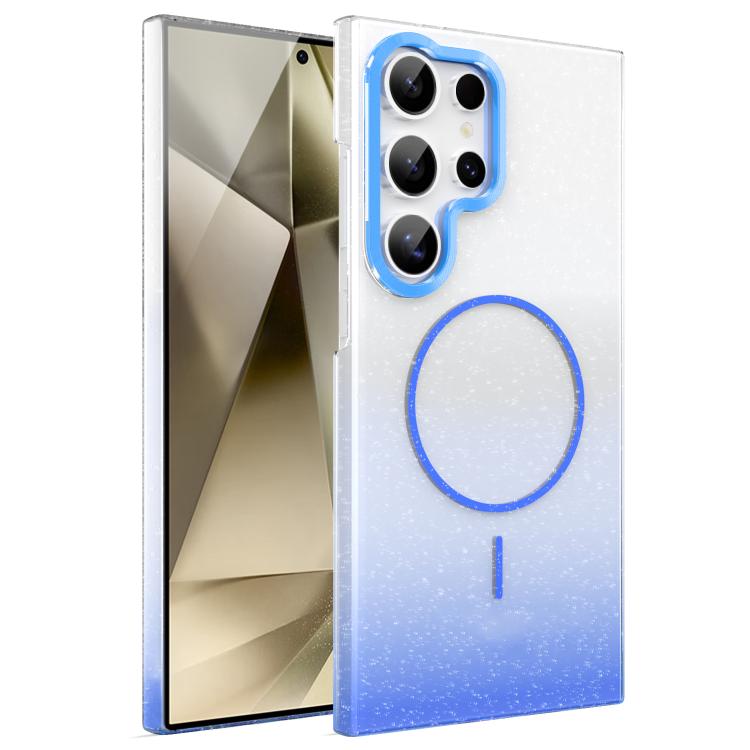 For Samsung Galaxy S24 Ultra 5G Gold Diamond Glitter Gradient MagSafe Shockproof Phone Case