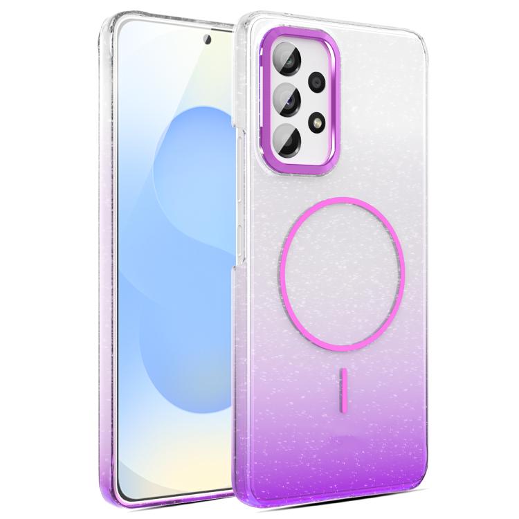 For Samsung Galaxy A53 5G Gold Diamond Glitter Gradient MagSafe Shockproof Phone Case
