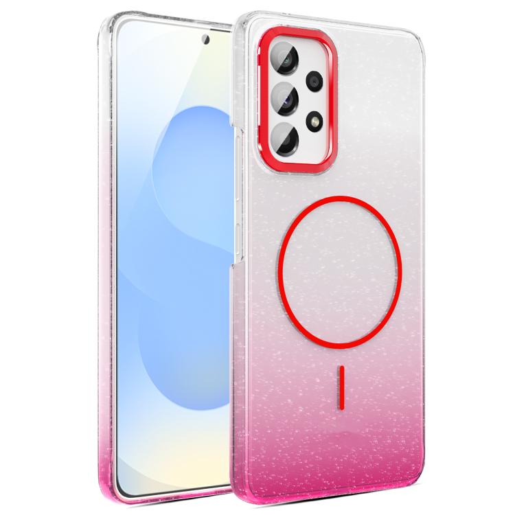 For Samsung Galaxy A53 5G Gold Diamond Glitter Gradient MagSafe Shockproof Phone Case