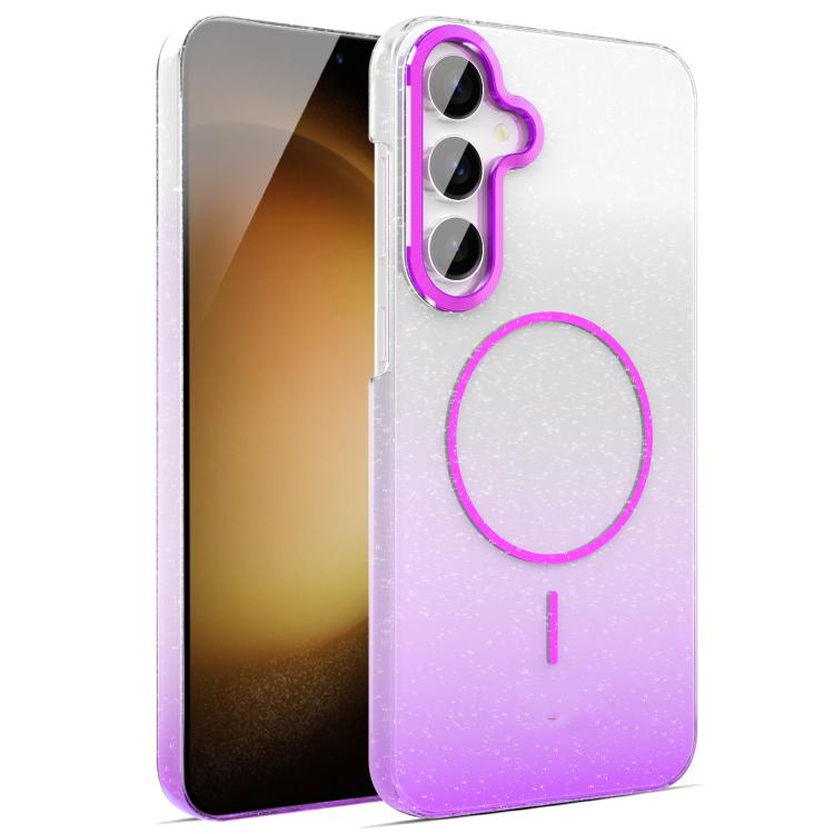 For Samsung Galaxy S23 FE 5G Gold Diamond Glitter Gradient MagSafe Shockproof Phone Case