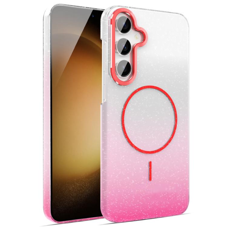 For Samsung Galaxy S23 FE 5G Gold Diamond Glitter Gradient MagSafe Shockproof Phone Case