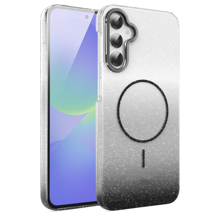 For Samsung Galaxy A36 5G Gold Diamond Glitter Gradient MagSafe Shockproof Phone Case