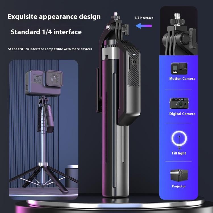 P18 Portable Travel Selfie Stick Retractable Anti-Shake Gimbal Phone Holder