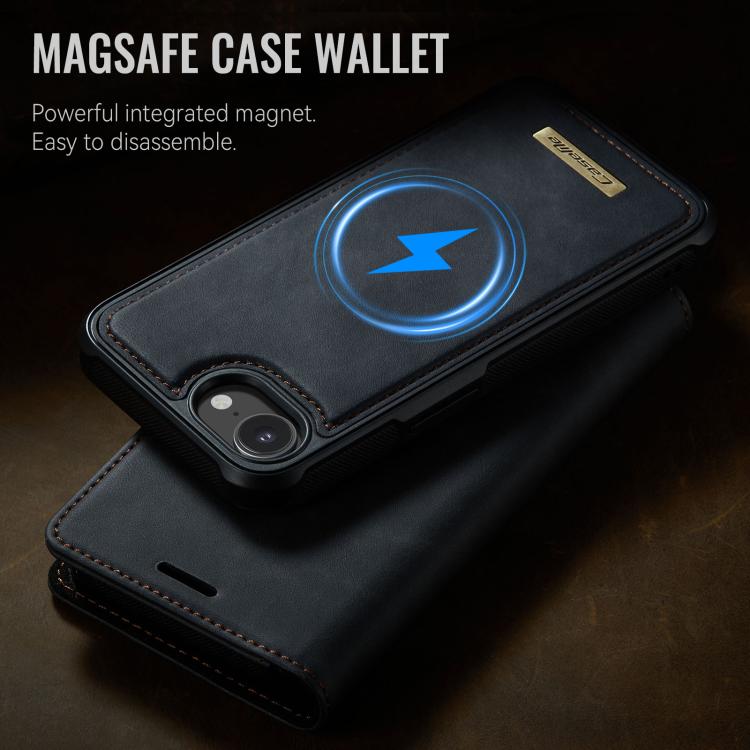For iPhone 17e / 16e CaseMe C49 MagSafe RFID Blocking Detachable Wallet Leather Phone Case