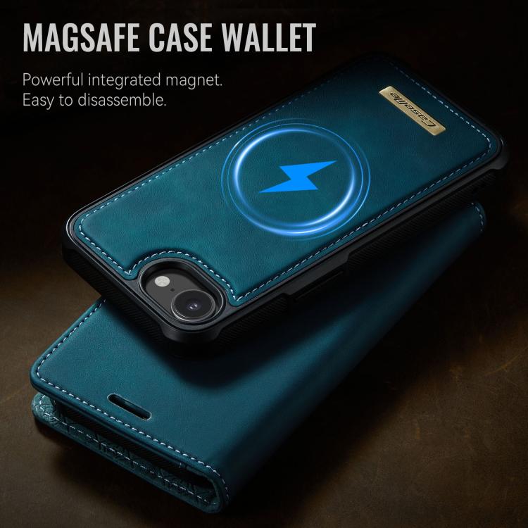 For iPhone 17e / 16e CaseMe C49 MagSafe RFID Blocking Detachable Wallet Leather Phone Case