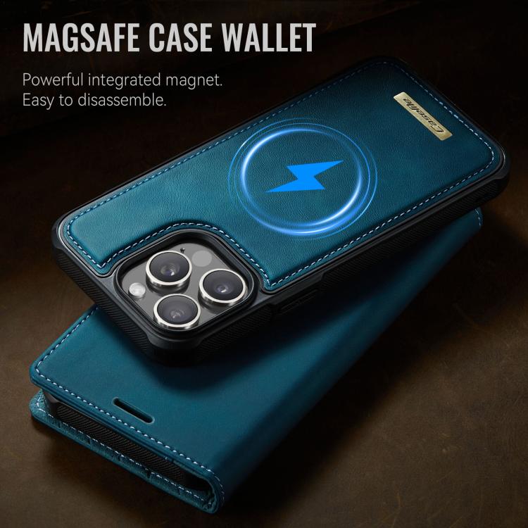 For iPhone 14 Pro CaseMe C49 MagSafe RFID Blocking Detachable Wallet Leather Phone Case