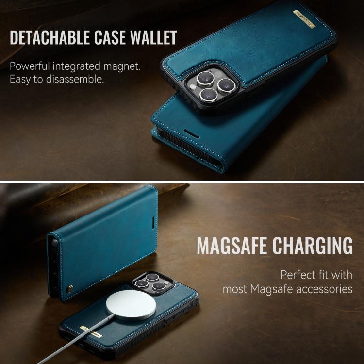 For iPhone 12 / 12 Pro CaseMe C49 MagSafe RFID Blocking Detachable Wallet Leather Phone Case