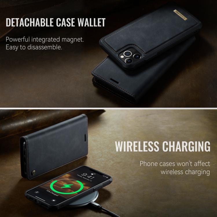 For iPhone 11 Pro CaseMe C49 MagSafe RFID Blocking Detachable Wallet Leather Phone Case