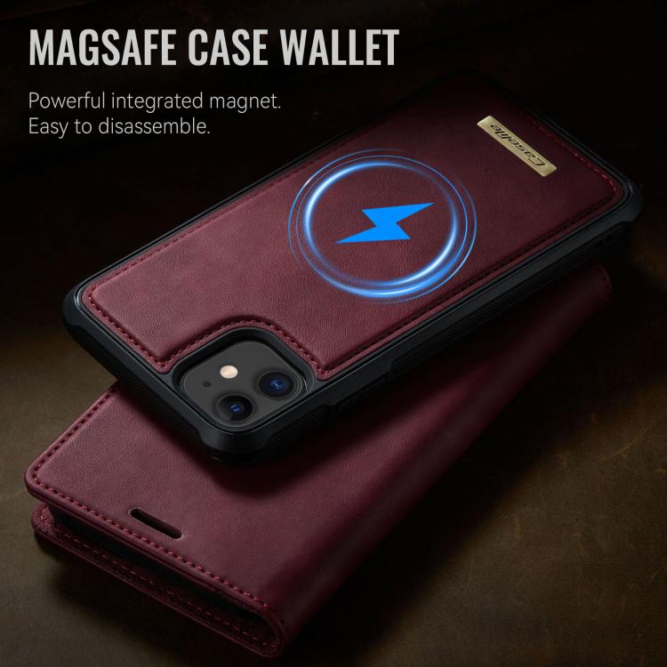 For iPhone 11 CaseMe C49 MagSafe RFID Blocking Detachable Wallet Leather Phone Case