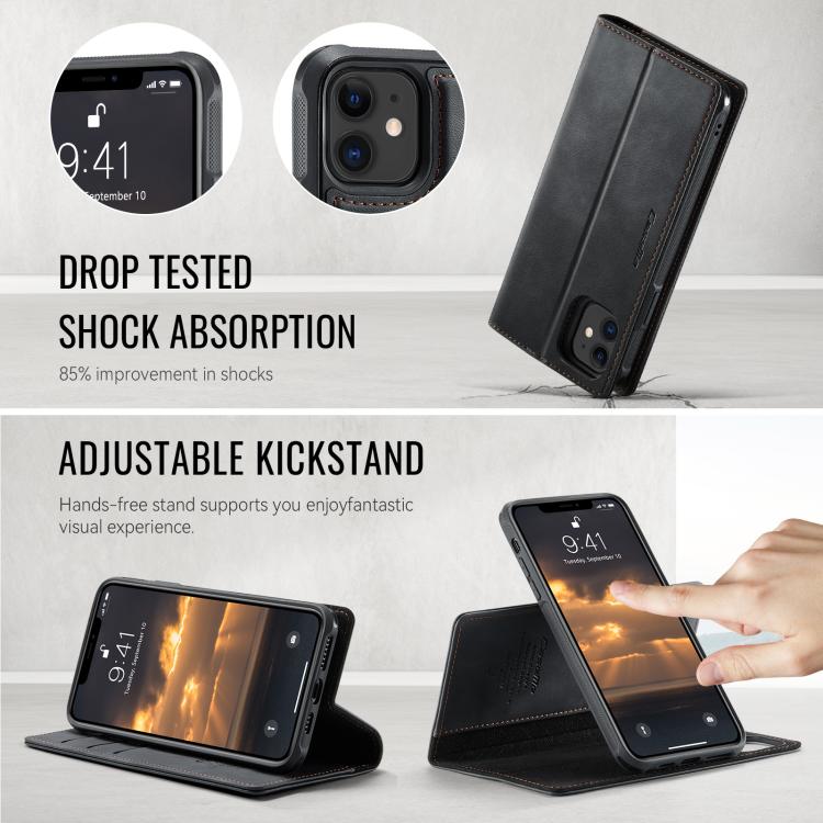 For iPhone 11 CaseMe C49 MagSafe RFID Blocking Detachable Wallet Leather Phone Case