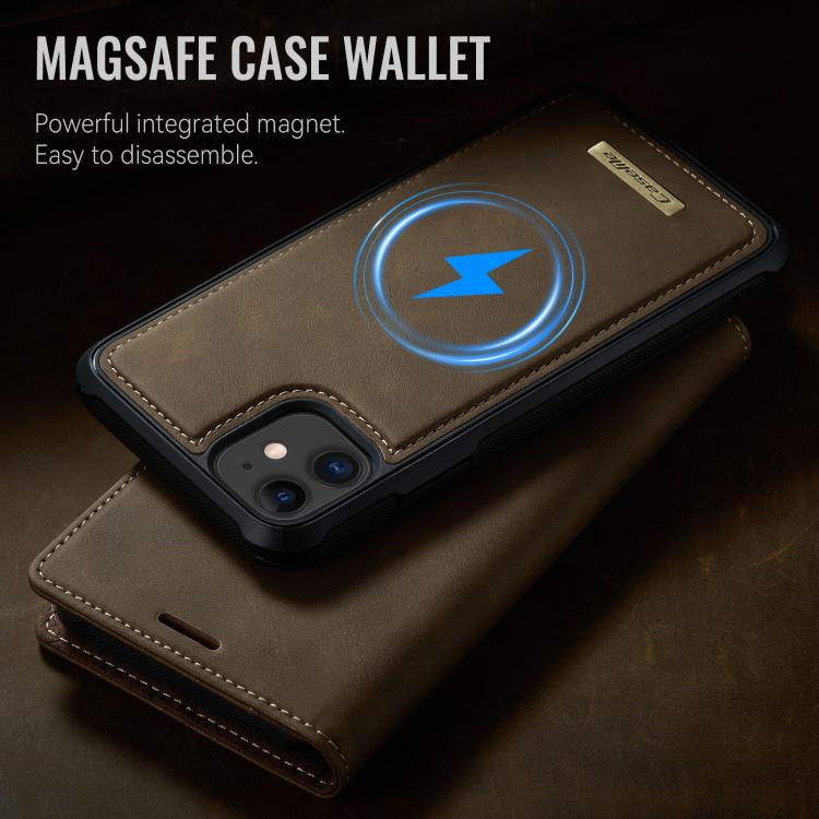 For iPhone 11 CaseMe C49 MagSafe RFID Blocking Detachable Wallet Leather Phone Case
