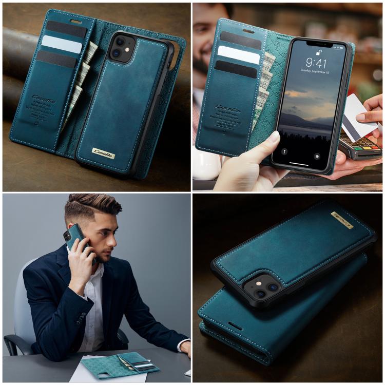 For iPhone 11 CaseMe C49 MagSafe RFID Blocking Detachable Wallet Leather Phone Case