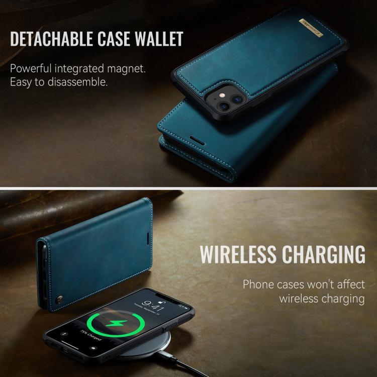 For iPhone 11 CaseMe C49 MagSafe RFID Blocking Detachable Wallet Leather Phone Case