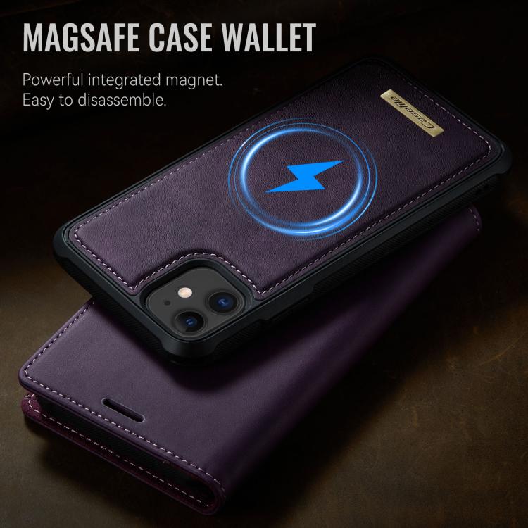 For iPhone 11 CaseMe C49 MagSafe RFID Blocking Detachable Wallet Leather Phone Case