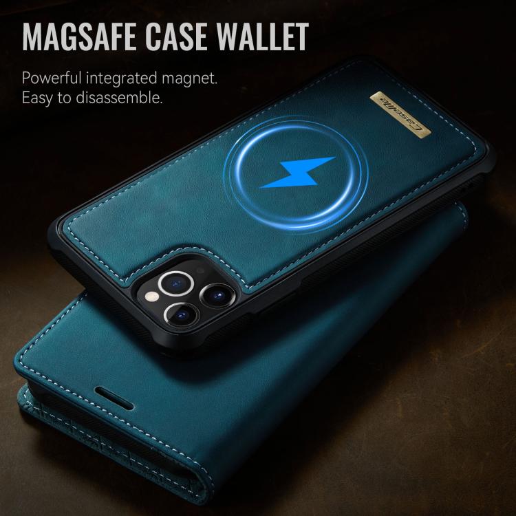 For iPhone 11 Pro Max CaseMe C49 MagSafe RFID Blocking Detachable Wallet Leather Phone Case
