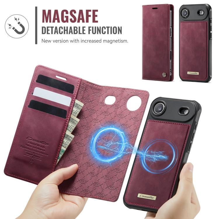 For iPhone Air CaseMe C49 MagSafe RFID Blocking Detachable Wallet Leather Phone Case