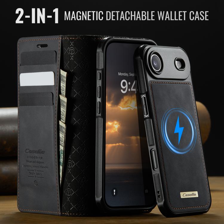 For iPhone Air CaseMe C49 MagSafe RFID Blocking Detachable Wallet Leather Phone Case
