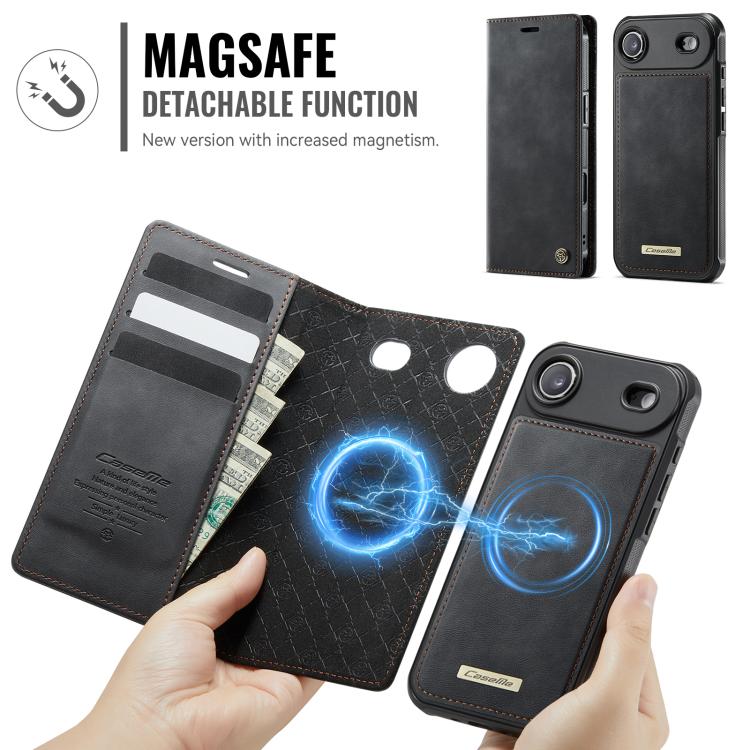 For iPhone Air CaseMe C49 MagSafe RFID Blocking Detachable Wallet Leather Phone Case