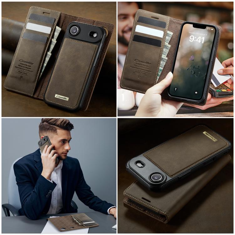 For iPhone Air CaseMe C49 MagSafe RFID Blocking Detachable Wallet Leather Phone Case