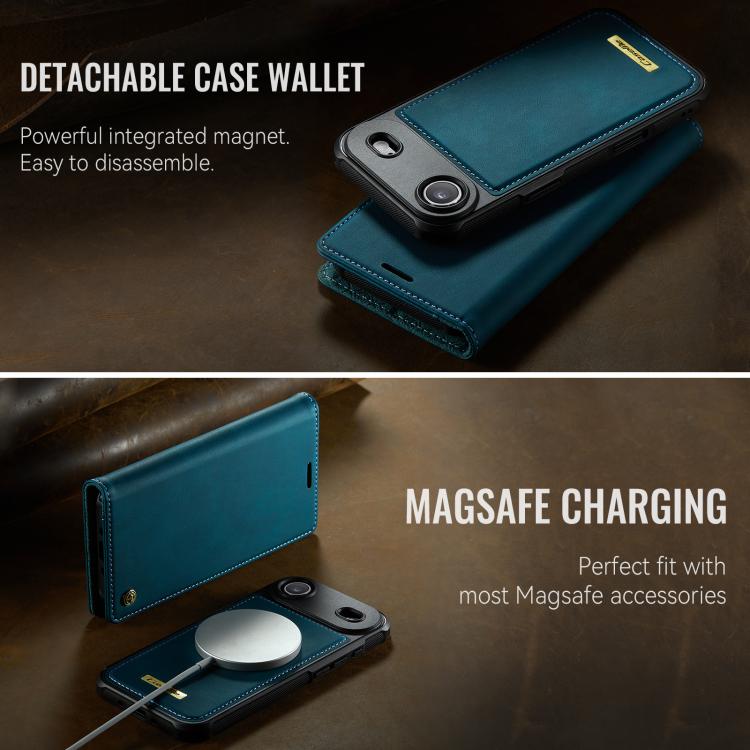 For iPhone Air CaseMe C49 MagSafe RFID Blocking Detachable Wallet Leather Phone Case