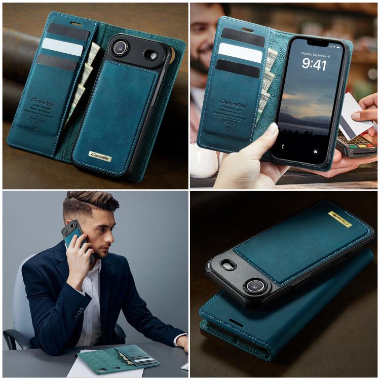 For iPhone Air CaseMe C49 MagSafe RFID Blocking Detachable Wallet Leather Phone Case