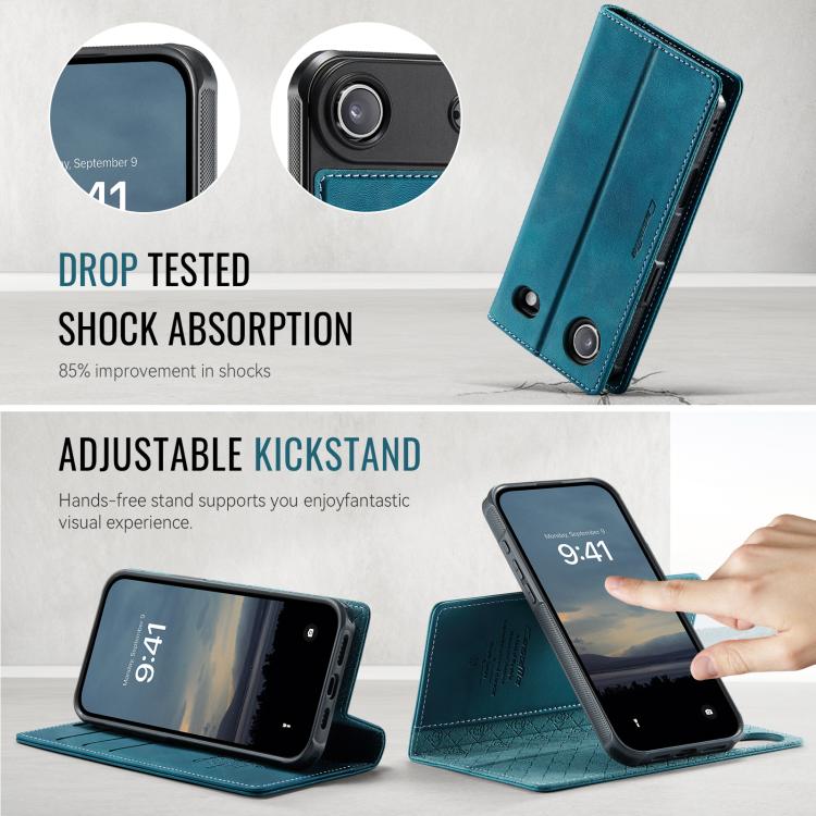 For iPhone Air CaseMe C49 MagSafe RFID Blocking Detachable Wallet Leather Phone Case