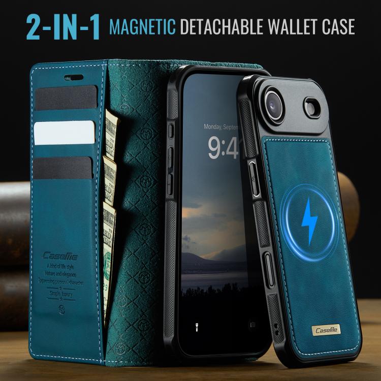 For iPhone Air CaseMe C49 MagSafe RFID Blocking Detachable Wallet Leather Phone Case