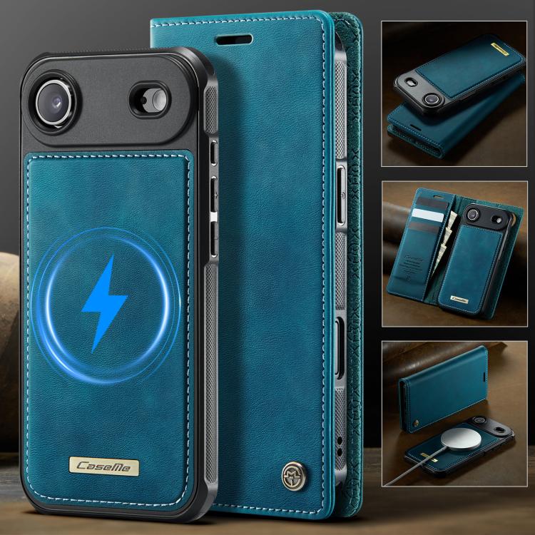 For iPhone Air CaseMe C49 MagSafe RFID Blocking Detachable Wallet Leather Phone Case