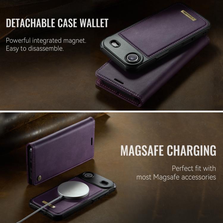 For iPhone Air CaseMe C49 MagSafe RFID Blocking Detachable Wallet Leather Phone Case