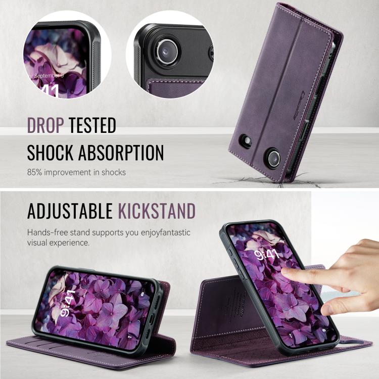 For iPhone Air CaseMe C49 MagSafe RFID Blocking Detachable Wallet Leather Phone Case