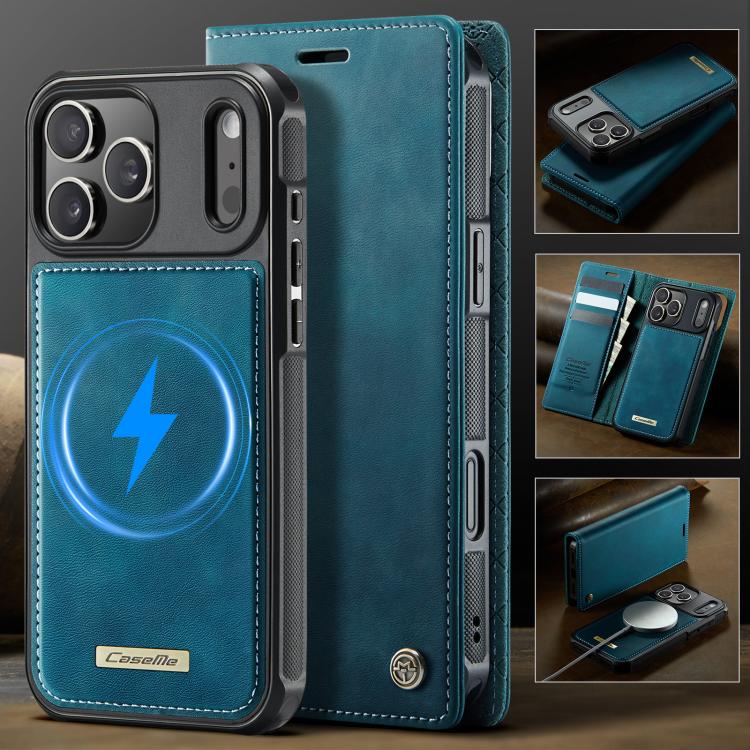 For iPhone 17 Pro CaseMe C49 MagSafe RFID Blocking Detachable Wallet Leather Phone Case