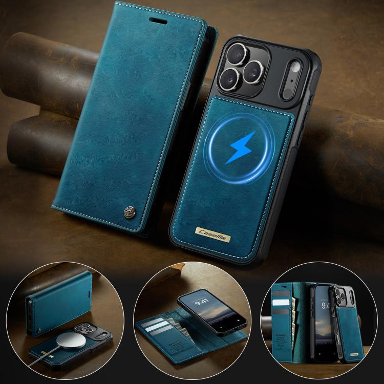 For iPhone 17 Pro CaseMe C49 MagSafe RFID Blocking Detachable Wallet Leather Phone Case