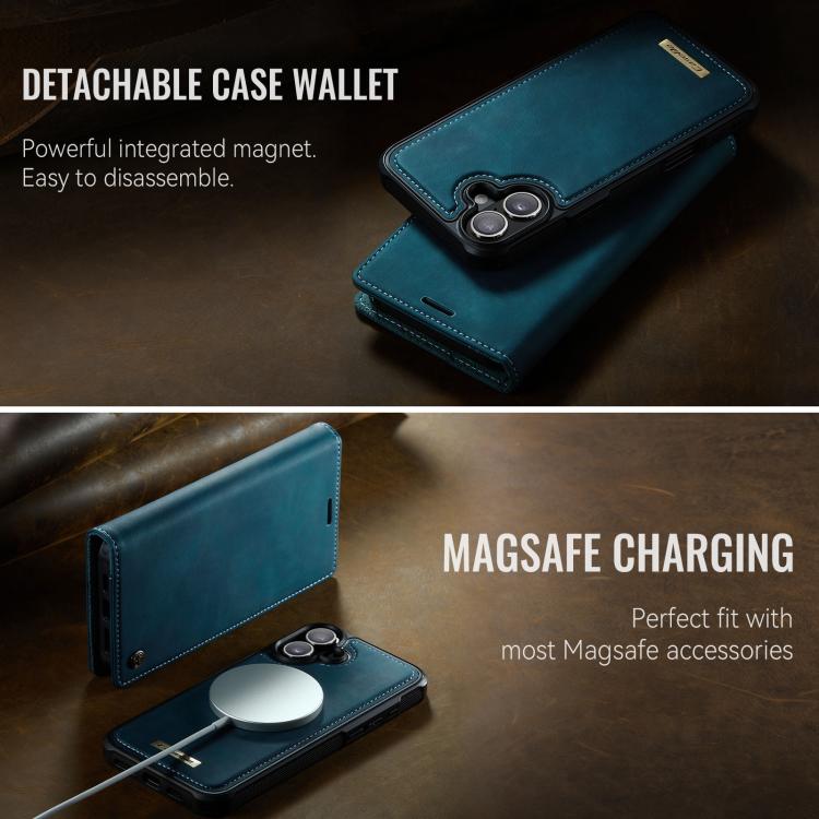 For iPhone 17 CaseMe C49 MagSafe RFID Blocking Detachable Wallet Leather Phone Case