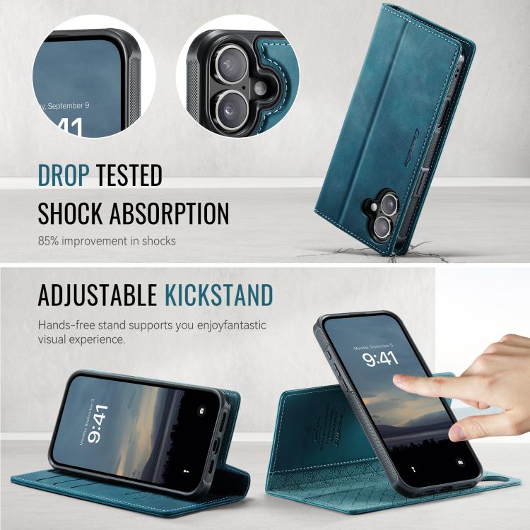 For iPhone 17 CaseMe C49 MagSafe RFID Blocking Detachable Wallet Leather Phone Case