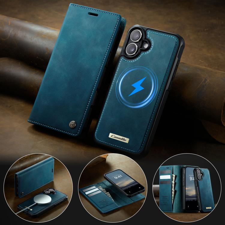 For iPhone 17 CaseMe C49 MagSafe RFID Blocking Detachable Wallet Leather Phone Case