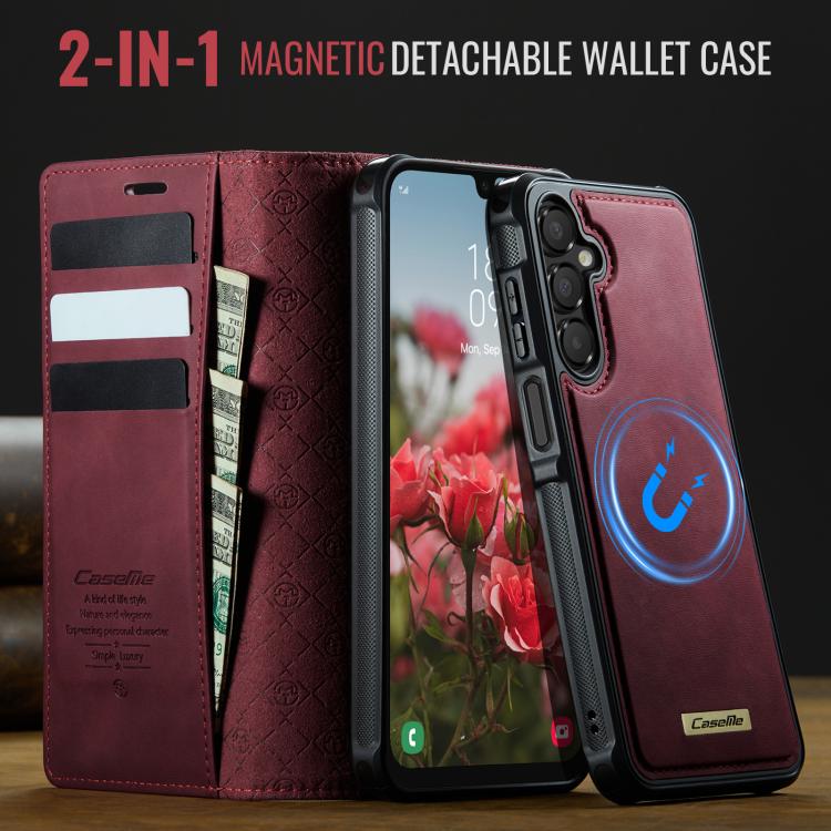 For Samsung Galaxy A16 5G CaseMe C49 Magnetic RFID Blocking Detachable Wallet Leather Phone Case