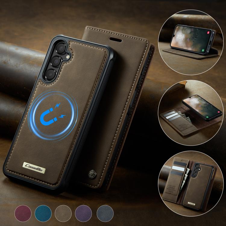 For Samsung Galaxy A16 5G CaseMe C49 Magnetic RFID Blocking Detachable Wallet Leather Phone Case