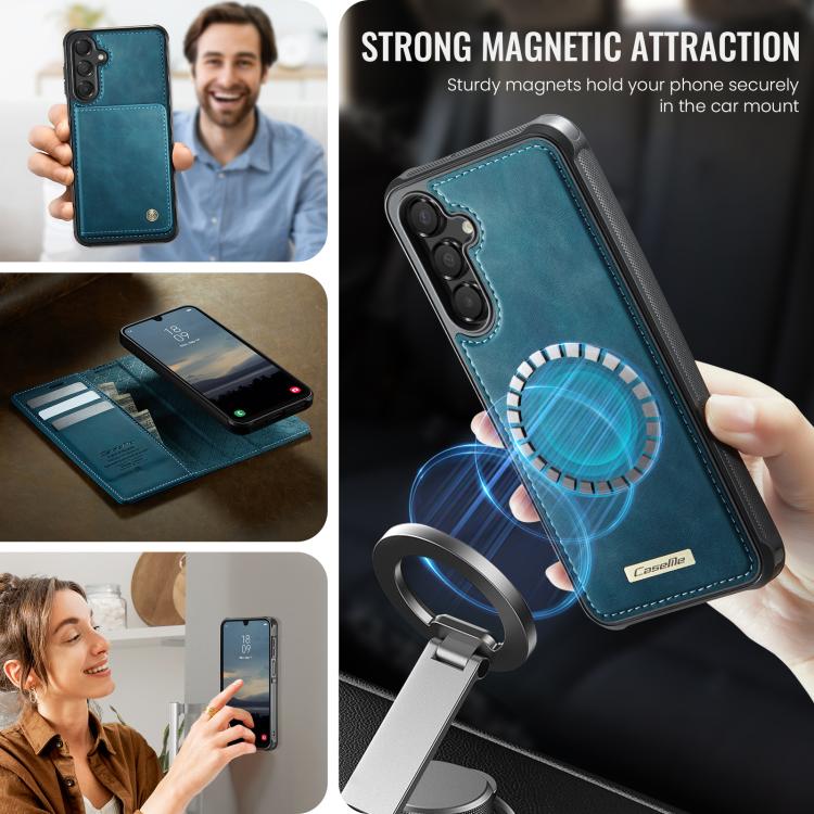 For Samsung Galaxy A16 5G CaseMe C49 Magnetic RFID Blocking Detachable Wallet Leather Phone Case