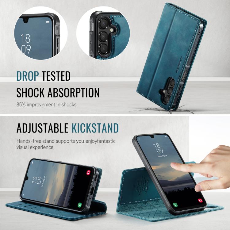 For Samsung Galaxy A16 5G CaseMe C49 Magnetic RFID Blocking Detachable Wallet Leather Phone Case
