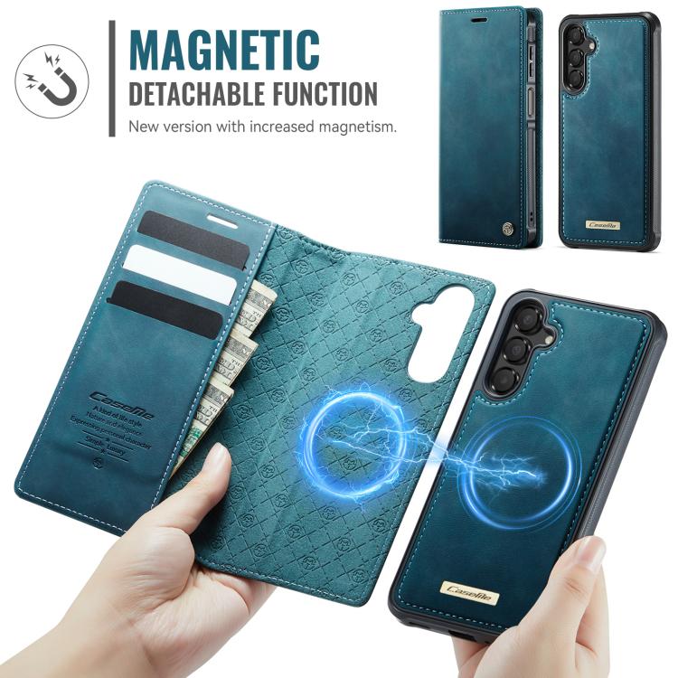 For Samsung Galaxy A16 5G CaseMe C49 Magnetic RFID Blocking Detachable Wallet Leather Phone Case