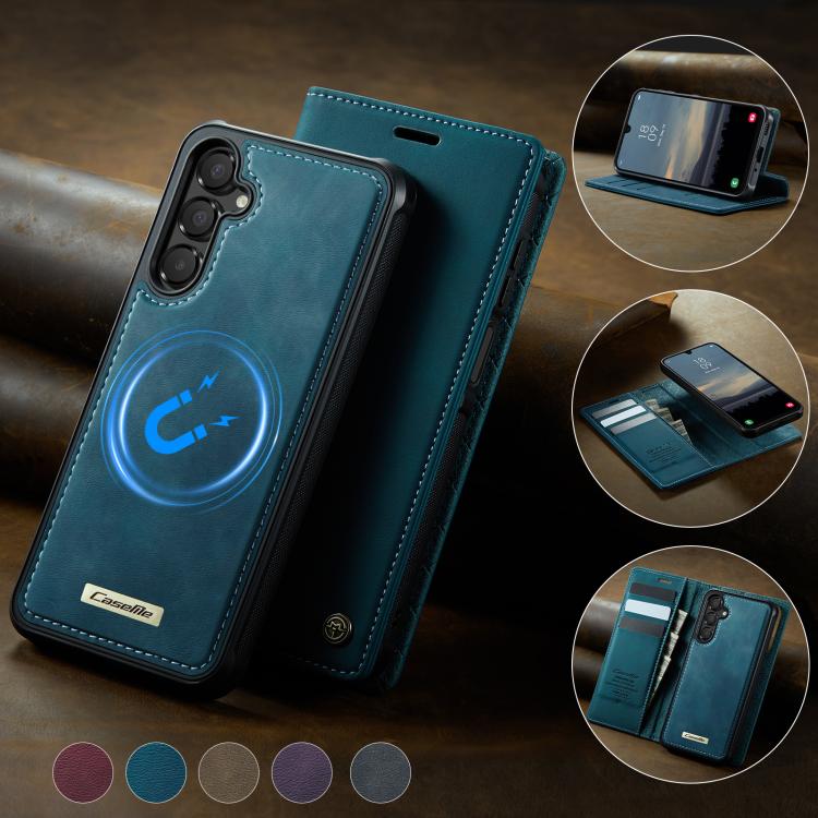 For Samsung Galaxy A16 5G CaseMe C49 Magnetic RFID Blocking Detachable Wallet Leather Phone Case