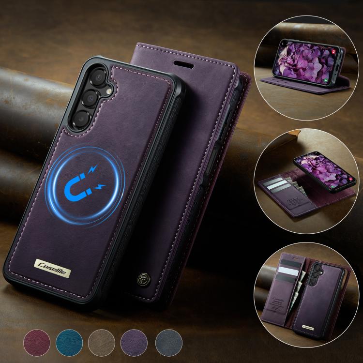 For Samsung Galaxy A16 5G CaseMe C49 Magnetic RFID Blocking Detachable Wallet Leather Phone Case