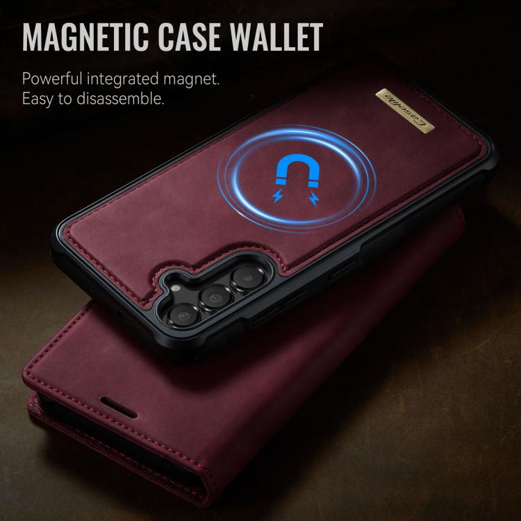 For Samsung Galaxy A54 5G CaseMe C49 Magnetic RFID Blocking Detachable Wallet Leather Phone Case